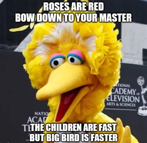 Big Bird Memes - Piñata Farms - The best meme generator and meme maker for video & image memes