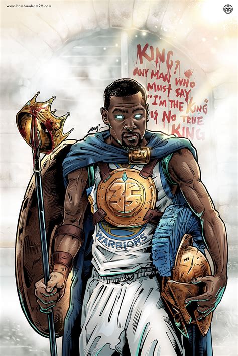 Kevin Durant Kingslayer Illustration | Basketball art, Basketball ...