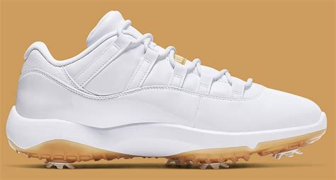 Nike Golf Releasing Another New Air Jordan 11 Low In A White And Gold ...