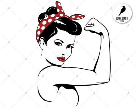 Rosie the Riveter svg strong woman svg strong woman clipart | Etsy | Rosie the riveter, Clip art ...