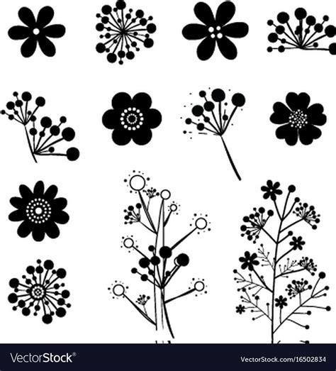 Vintage flower Royalty Free Vector Image - VectorStock