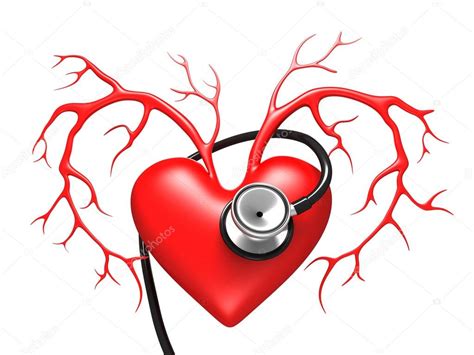 Red Heart with Stethoscope — Stock Photo © 3dbobber #33067547