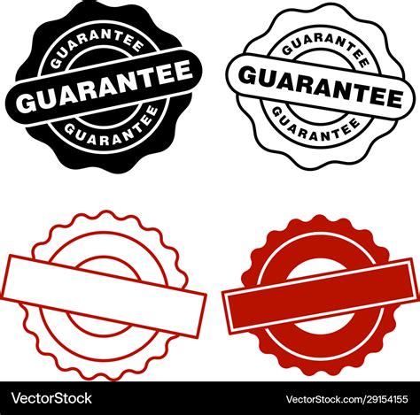 Guarantee rubber stamp icon design templates Vector Image