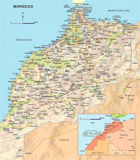 Map of Morocco