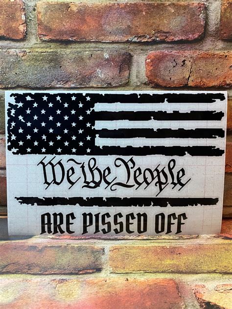 We The People American Flag Decal Car Decal Laptop Decal | Etsy