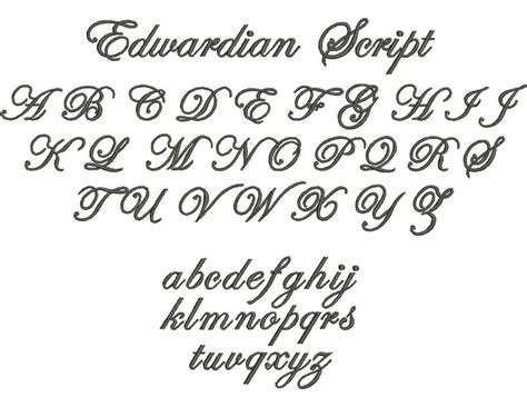 6 Edwardian Script Font Images - Edwardian Script Font Free, Edwardian Script Font Embroidery ...