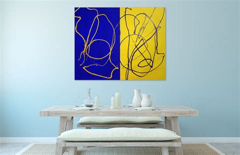 What Large Abstract Paintings Can Do for an Interior Space | Ideelart