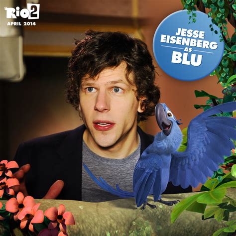 Jesse Eisenberg returns as the voice of Blu in Rio 2! #WesternUnion # ...