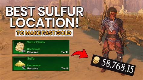 Best Way To Get Sulfur In New World Fast & Easy! (100s Per Hour Guide ...