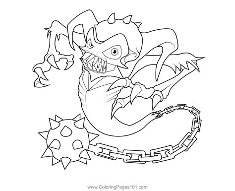 Ghost Roaster Skylanders Spyros Adventure Coloring Page for Kids - Free Skylanders Printable ...