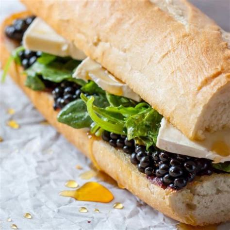 Blackberry Brie Sandwich - Basil And Bubbly