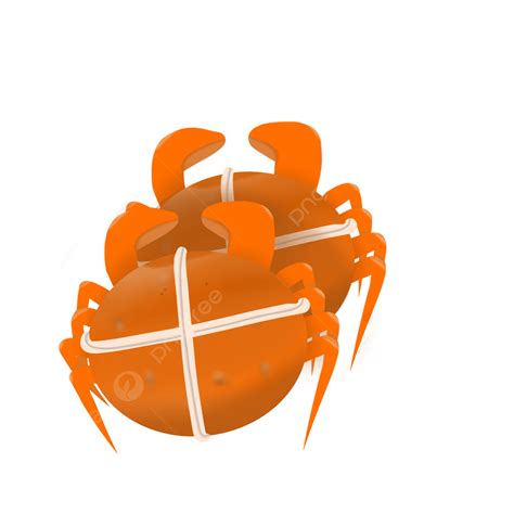 Tied Rope PNG Transparent, White Rope Tied Crab, Crab, Rope, Cartoon PNG Image For Free Download