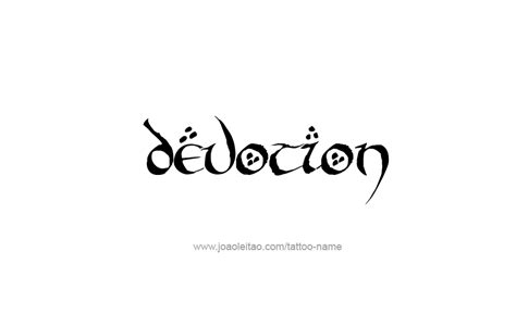 Devotion Feeling Name Tattoo Designs - Tattoos with Names