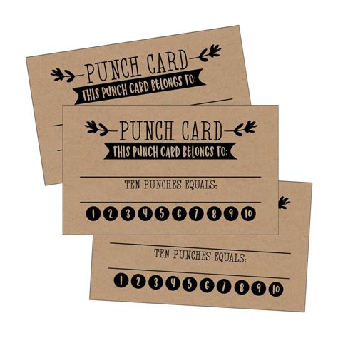 Custom Loyalty Punch Cards - Sporkroll