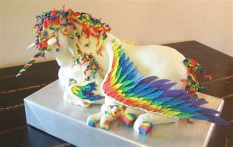 Rainbow Unicorn Pegasus Cake | The Mary Sue