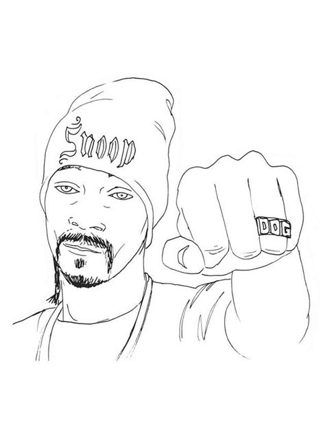 Snoop Dogg coloring pages