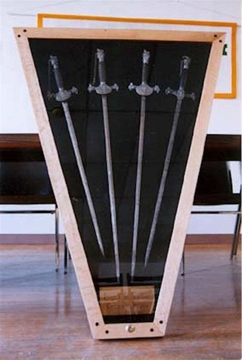 Hand Crafted Sword Display Case by Larue Woodworking | CustomMade.com