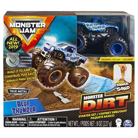 Monster Jam Monster Dirt Blue Thunder Starter Set Box Style May Vary, Exact Contents Spin Master ...