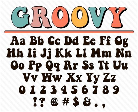 Groovy Font Retro Groovy Font Groovy Script Font Groovy 70s - Etsy Retro Font Alphabet 70s, Cool ...