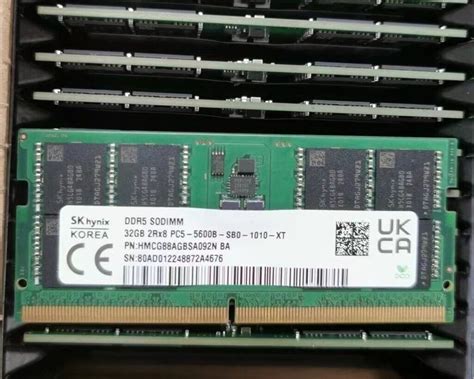 SK hynix 32GB DDR5 5600MHz Laptop SODIMM RAM 2Rx8 PC5-5600B-SB0 HMCG88AGBSA092N | eBay