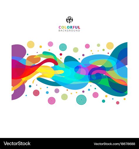 Abstract colorful color splash on white Royalty Free Vector