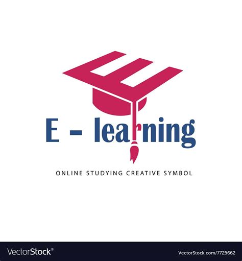 E learning logo template vector image | Learning logo, E-learning logo ...