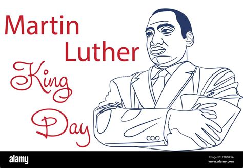 Martin Luther King Jr. Day greeting card design. MLK Day lettering ...