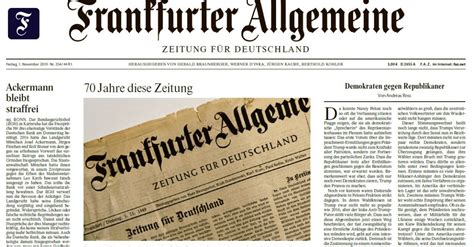 Frankfurter Allgemeine Zeitung erscheint in neuem Layout