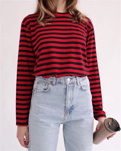 Black & Red Striped Shirt