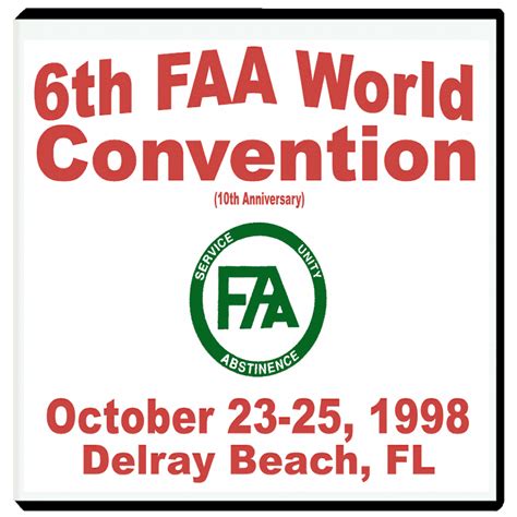 1998 FAA World Convention (8 CD Set) - FAA's Online Shop