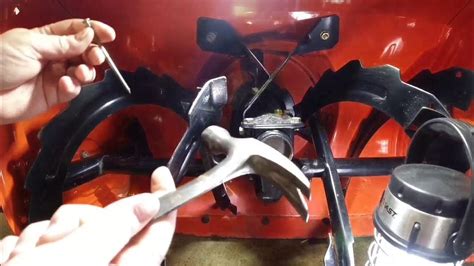 Snowblower shear pin install - YouTube