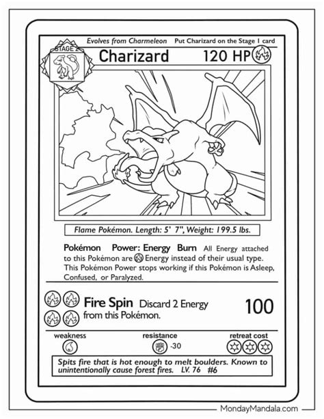 Fire Pokemon Coloring Pages