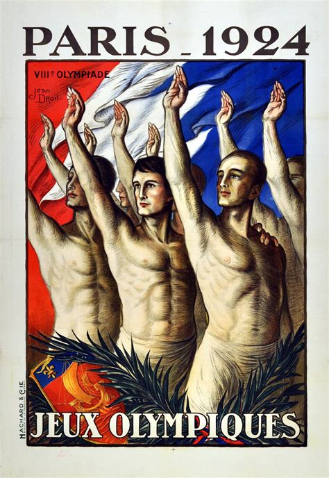 Jean Droit - VIII Olympiad: Original Vintage Sport Poster For The 1924 Olympic Games In Paris at ...