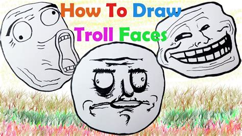 How to Draw Troll Faces (Full Length Video) - YouTube