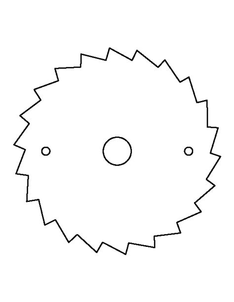 Printable Saw Blade Template | Scroll saw patterns free, Scroll saw ...