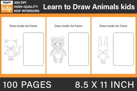 Learn to Draw Animals Kids Graphic by BreakingDots · Creative Fabrica