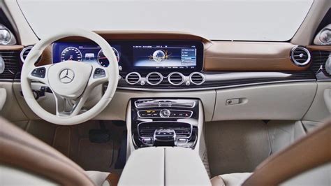 Mercedes E 350 Interior 3 White - aspen limousine service