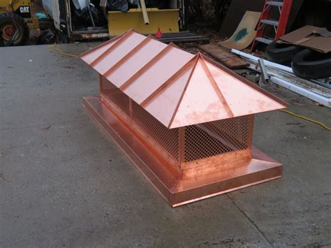 Beautiful custom copper chimney cap we installed on a house in Short Hills | Chimney cap ...