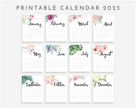 2024 Calendar Printable - Etsy | Calendario imprimible, Calendarios imprimibles, Calendarios de ...