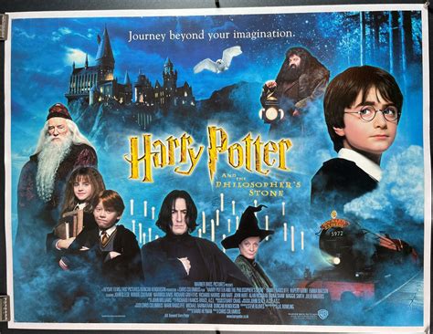 HARRY POTTER AND THE PHILOSOPHER'S STONE, Original Daniel Radcliffe Movie Poster - Original ...