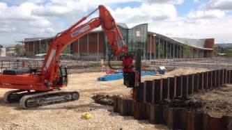 amazing sheet pile driving - YouTube