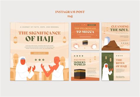 Free PSD | Hajj season instagram posts