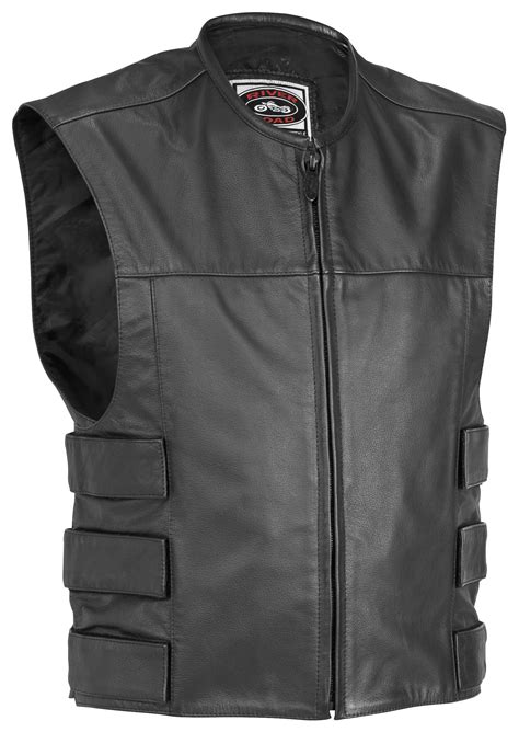 River Road Harrier Leather Tactical Vest - RevZilla