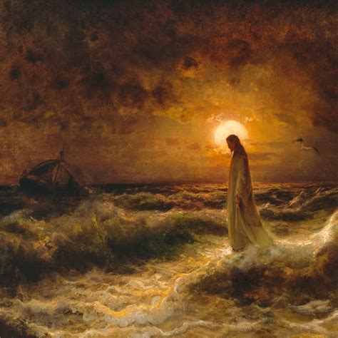 Christ Walking On The Water by Julius Sergius von Klever | Living Room | Pinterest | Christ, Art ...