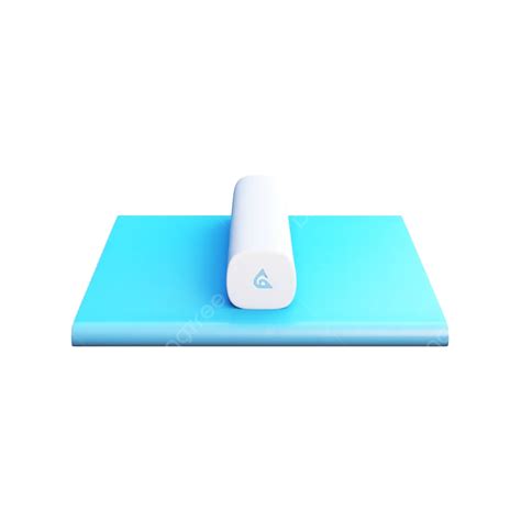 White With Blue 3d Yoga Fitness Mat Icon, Fitness Mat Icon 3d, 3d Fitness White Mat Icon, White ...