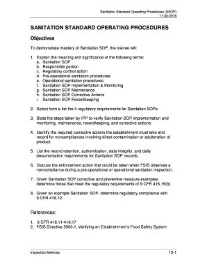 18 Printable standard operating procedures manual Forms and Templates - Fillable Samples in PDF ...