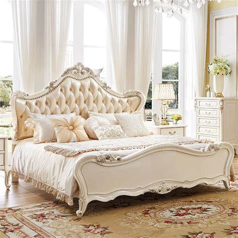 Foshan high quality luxury kingsize bed super king size bed-in Bedroom Sets from Furniture on ...