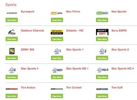 AI: Dialog TV Channels Postpaid and Prepaid