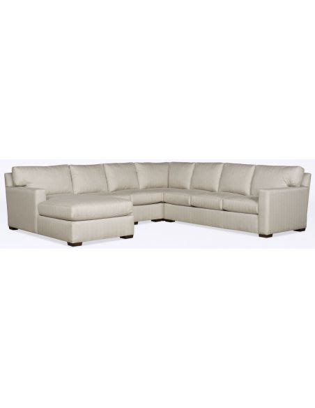 Modern White Leather Sectional