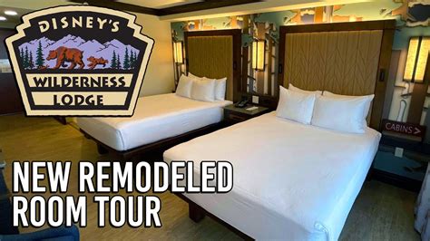 NEW Remodeled Room Tour - Disney’s Wilderness Lodge - YouTube